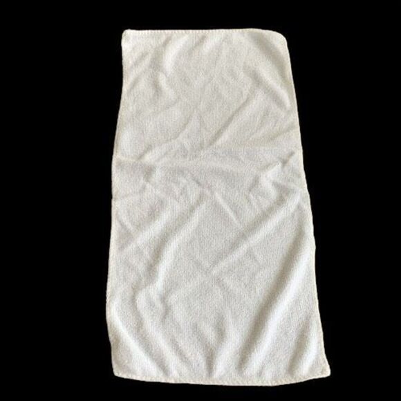 Set of 5 White Ultra Absorbent Soft Hand Face Gym Guest Towels 20”x10” Reusable - Picture 1 of 8